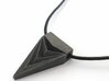 Unisex Futuristic Triangle Arrowhead Pendant 3d printed 
