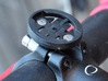 Garmin Stem Top Mount, 20mm Spacing 3d printed Bracket attached to stem. Original stem bolts must be replaced by bolts that are at least 7 mm longer.