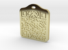Keychain with Your Own Bitcoin QR code 3d printed 