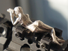 Rail_Figure_Spotter-G_Metal_Body 3d printed Polished Nickel Steel, it's an old version.