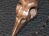 Raven Skull Pendant 3d printed Glossy Antique Bronze Finish