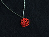 Rose pendant 3d printed 