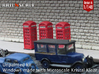 SET 3x Telephone box K2 (British N 1:148) 3d printed 