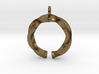 Open and twisted ring - Pendant or earrings 3d printed 