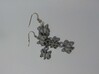 3 Dangling butterfly earrings (metallic plastic an 3d printed 