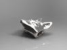 Foxhead Medallion - Silver Pendant 3d printed 3d Preview Render