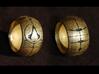 Apple of Eden Assassin Ring 3d printed Gold Gloss - Read Below
