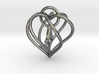 My Heart is Yours pendant, interlocking Initial A 3d printed 