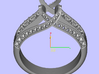 JEWELRY ENGAGEMENT RING STL FILE FOR DOWNLOAD AND  3d printed 