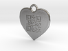 DRAW QR pendant - LOVE YOU 3d printed 