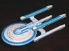1/2500 - Tessera Cruiser (hollow nacelles) 3d printed Printed model in WSF, hand painted by WarpNein from AST forum