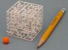 Escher’s Playground 3D Maze Cube 3d printed Ball is included