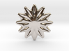 Flower shape for earrings or pendant 3d printed 
