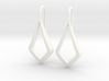 HIDDEN HEART Lucent Earrings. Pure Elegance 3d printed 