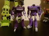 Transformers MP Shockwave feet 3d printed Comparison with MP Shockwave with normal feet