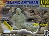 1/16 Left Artyman for ZU-23-2 AA Gun 3d printed 