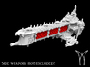 Victorius class Battleship MK I Hull 3d printed 