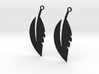 Feather Earrings 3d printed 