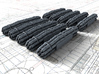 1/192 Royal Navy Flota Nets x10 3d printed Flat back for easy attachment