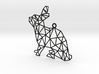 Geometic Rabbit Pendant 3d printed 