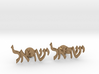 Hebrew Name Cufflinks - "Yisrael" 3d printed 