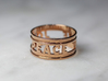 Peace Love Joy, 14k Rose Gold Plated 3d printed 