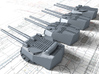 1/128 HMS Invincible 1916 12" MKX Guns x4 3d printed 1/128 HMS Invincible 1916 12" MKX Guns x4