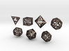 Open Hollow Polyhedral Dice Set 3d printed 