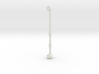 70mm long pipe 3mm in diameter 3d printed 70mm long pipe with flanges, 3mm dia