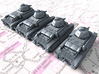 1/285 (6mm) French Char D2 Medium Tanks x4 3d printed 1/285 (6mm) French Char D2 Medium Tanks x4