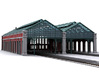 HOGG-Hall02 - Large modular train station 3d printed 