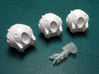 2001: an Odyssey. A trio of Discovery Pods 1:144 3d printed Primed but not painted or sanded. The arms are raw plastic.