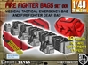 1/48 Med Tac Emerg-Firefight Gear Bag Set001 3d printed 