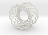 Mobius strips, 12 intertwined 3d printed 
