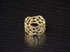 Penrose Ring, Size 7 3d printed Polished Bronze