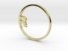 RONDU Napkin Ring "R" 3d printed 