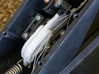 Saitek Rudder Pedals - replacement toe brake cog 3d printed Replacement part installed