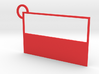 Poland Flag Keychain 3d printed 