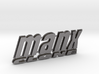 "MANX CLONE" rear badge. 3d printed 
