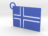 Iceland Flag Keychain 3d printed 