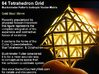 Sacred Geometry: 64 Grid Tetrahedron 35x1mm 3d printed 