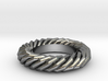 Twist ring gold 3d printed 