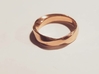 Möbius Ring 3d printed Rose Gold Plated