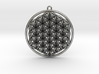 Super Flower of Life (One Sided) Pendant 1.5" 3d printed 