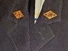 Reading Railroad Conductors Collar Brass Pins 3d printed 