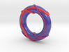 Color Linked Trefoils on Torus 3d printed 
