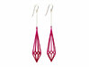 Deco Drop Earrings 3d printed 