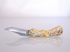Skeleton knife handle scales 3d printed 