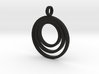 Circle Necklace_3 rings_1 inch v1 3d printed 