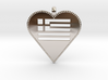 Greek Flag Heart Pendant / Ελληνική σημαία Καρδιά  3d printed 